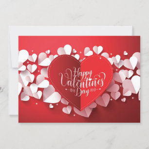 Carte plat Heureuse Sainte-Valentin