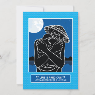 Carte Plat Love & Protect 4_5"x7"