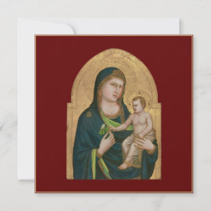 CARTE PLAT : MADONNA & ENFANT : GIOTTO : 1337
