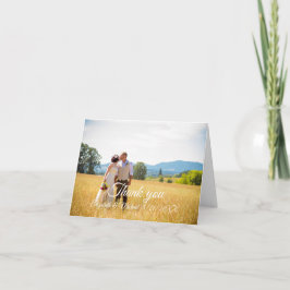 Carte plat mariage Merci personnalisable