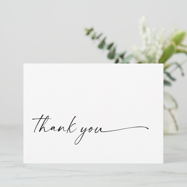 Carte Plat Merci Chic + Moderne (Debout devant)