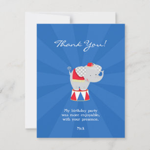 Carte plat Merci Circus Carnival