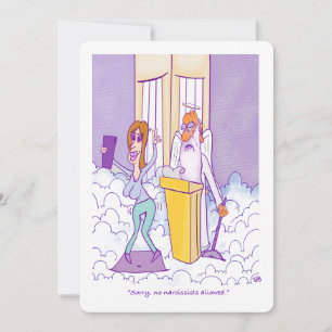 Carte Plat Narcissist Funny