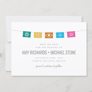 Carte Plat Papel Colorée