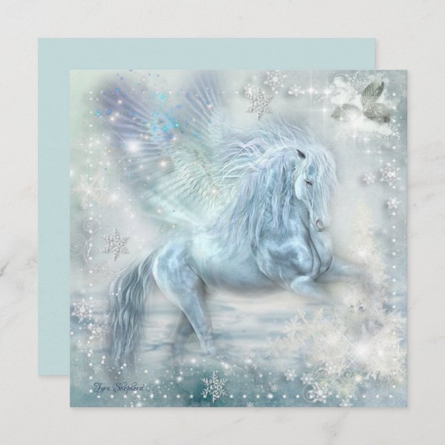 Carte plat Pegasus Imaginaire glace (Devant / Derrière)