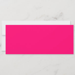Carte Plat Personnalisée Neon Pink - Commandes En