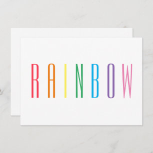 Carte plat RAINBOW 4,5x6,25