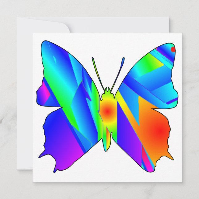 Carte Plat Sunset Papillon (Devant)