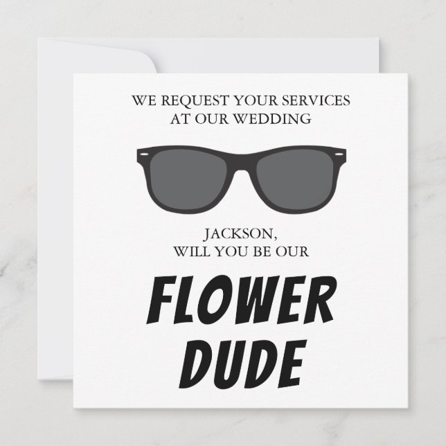 Carte Plat Vide Flower Dub Proposition (Devant)
