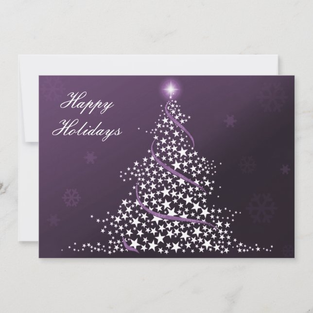 Carte Plat violet Business Holiday (Devant)