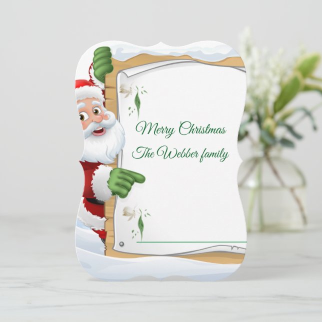 Carte plate (Debout devant)