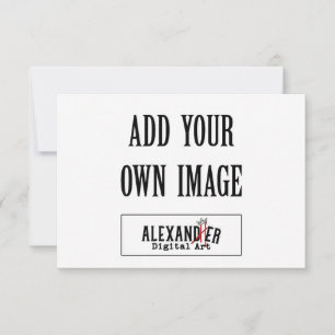 Carte plate A1 horizontale de 3,5 x 5 po