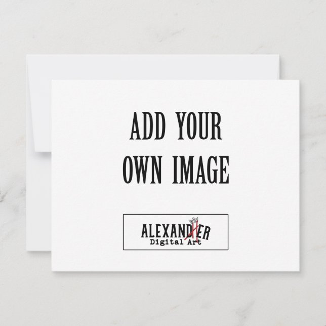 Carte plate A2 horizontale de 4,25 x 5,5 po (Devant)