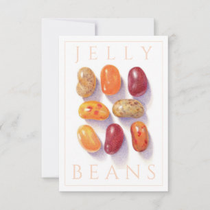 CARTE PLATE AUTOMNE HARICOTS DE JELLY 3,5x5