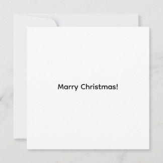 Carte plate de Noël avec un chat chaleureux