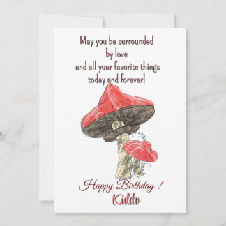 Carte plate pour anniversaire d'enfant