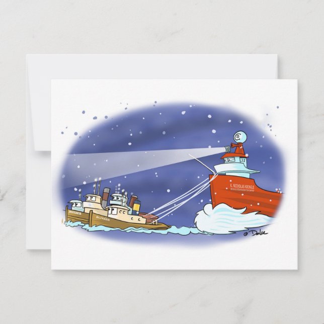 Carte plate pour cargo Kris Kringle (Devant)