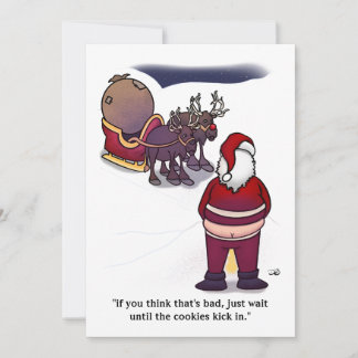 Carte plate pour le Père Noël avec des cookies