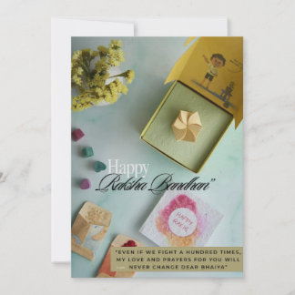 Carte plate Rakhi