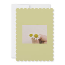 Carte plate rustique à la fleur sauvage – Merci mi