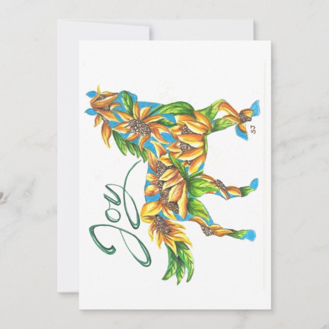 Carte plate Sunshine Joy Horse (Devant)