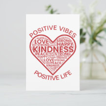 Carte plate Vibrations Positives Vie Positive