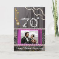 Platinum 70e anniversaire Perles et pierres précie