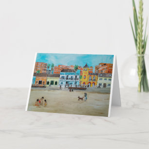 Carte Playa de la Malvarrosa Peinture d'Alfred Fox