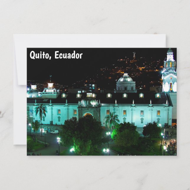 Carte Plaza de la Independencia, Quito, Equateur (Devant)