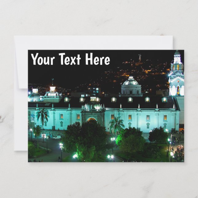 Carte Plaza de la Independencia, Quito, Equateur (Devant)