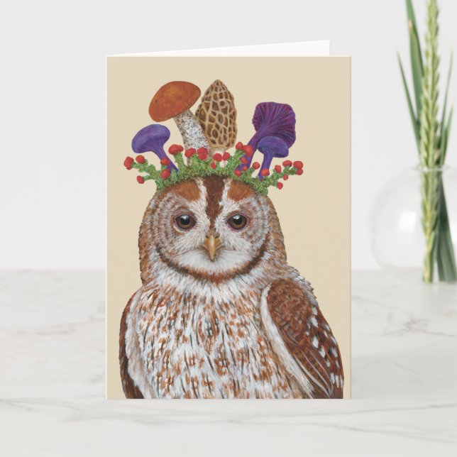 Carte Plenty to Talk About tawny owny/fungi card (Devant)