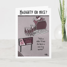 Carte pliante de vacances coquine ou Nice