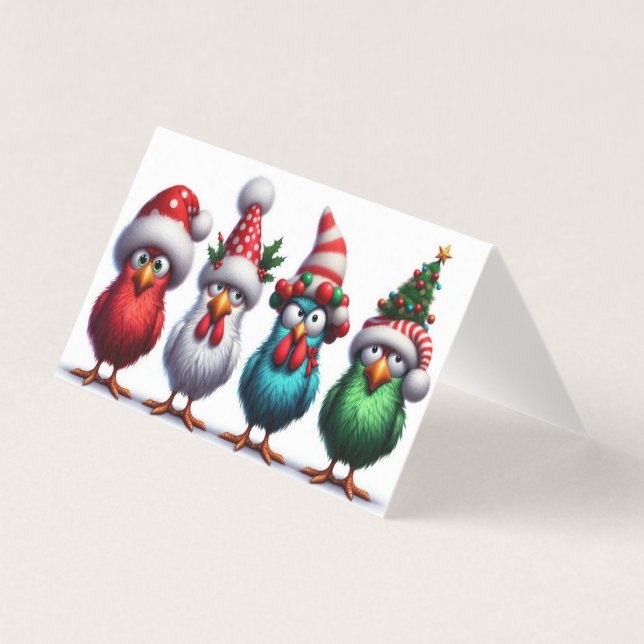 Carte pliée 4 OISEAUX (Front)