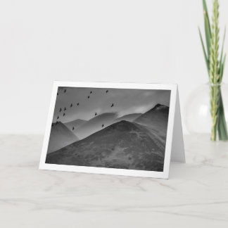 Carte pliée BLACK BIRDS EN VOL