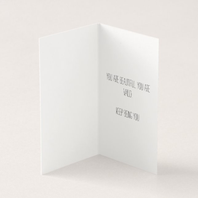 Carte pliée - Carte aimée non binaire (Inside)