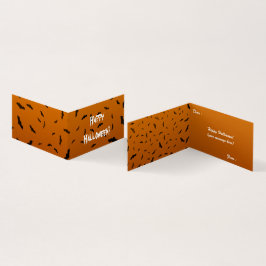 Carte pliée de chauves-souris Halloween