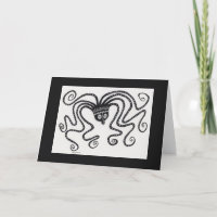 Carte pliée de pieuvre inspirée de la Grèce mycéni