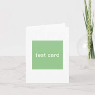 carte pliée de test
