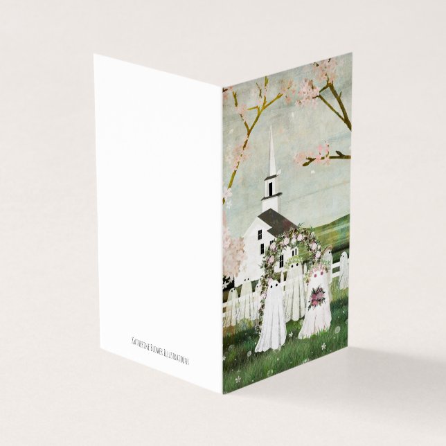 Carte pliée du Mariage de fantôme vide (Outside)