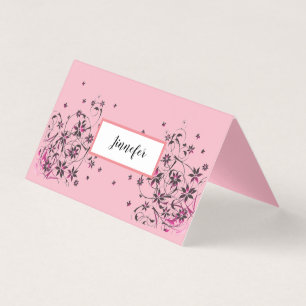 Carte pliée horizontale personnalisée