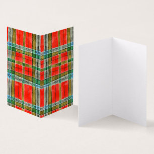 CARTE PLIÉE MAC BAIN TARTAN 3.5x2
