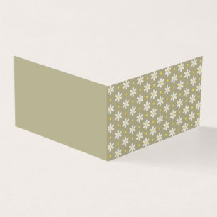Carte Pliée Motif Scandi Daisy Couleur Personnalis