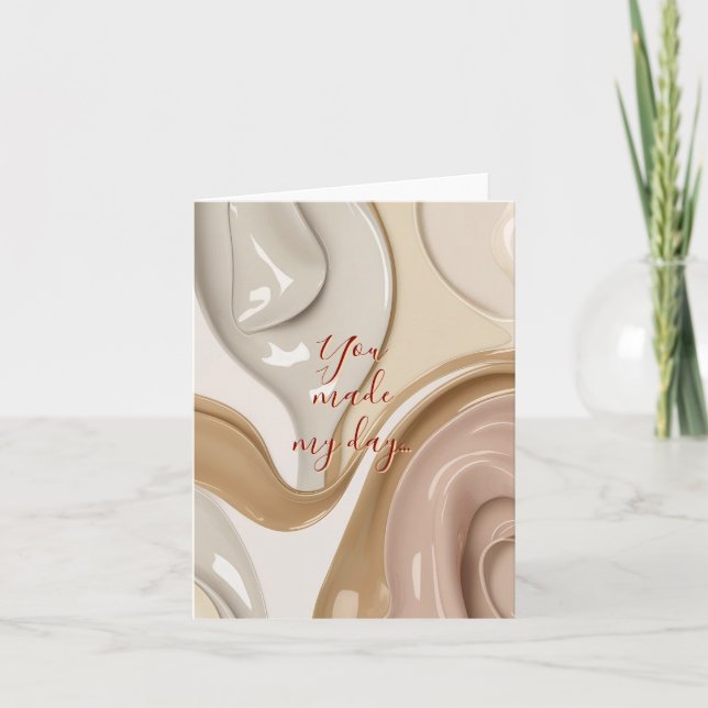 Carte pliée multifonction dans un graphique élégan (Devant)