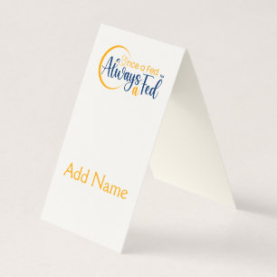 Carte pliée, papier : signature