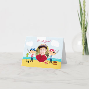 Carte pliée par photo de pirate de Merci