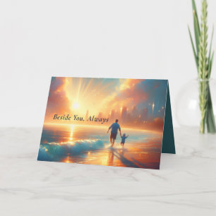 Carte pliée personnalisée à vos côtés toujours