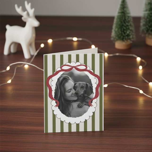 Carte pliée photo de Noël pour animal de compagnie (Send holiday greetings with a personalized touch! )