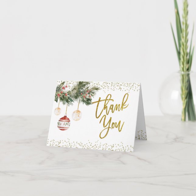 Carte pliée pour Baby Shower de mariage Winter Dec (Devant)