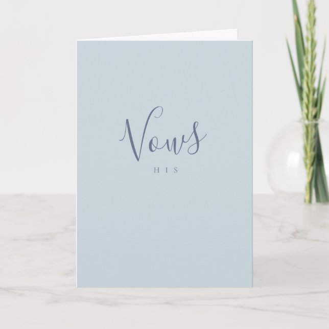 Carte pliée pour l'anniversaire du Mariage Vows (Devant)