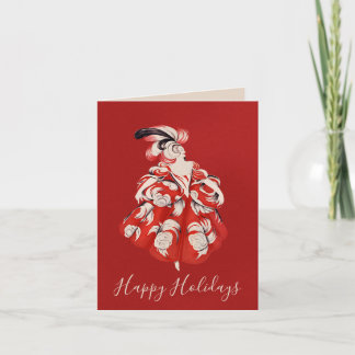 Carte pliée pour les fêtes Anisette rouge